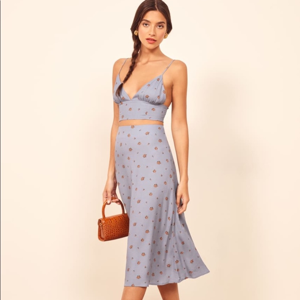 Reformation | Catania Two Piece Skirt Set, size 6